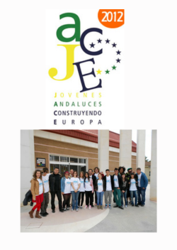 VI Premio Escolar de la Red de Información Europea de Andalucía: Jóvenes Andaluces Construyendo Europa