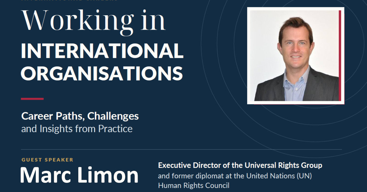 Conferencia “Working in International Organisations”